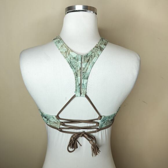 prAna Swim Top Azra Seaside Safari Zebra High Neck - Picture 8 of 11